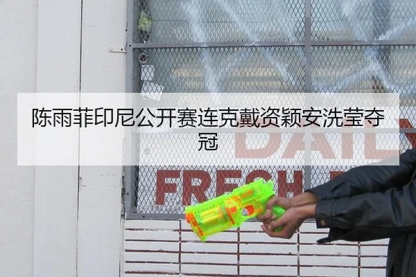 陈雨菲印尼公开赛连克戴资颖安洗莹夺冠